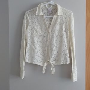 🌹 Candie's Lace Button up Top